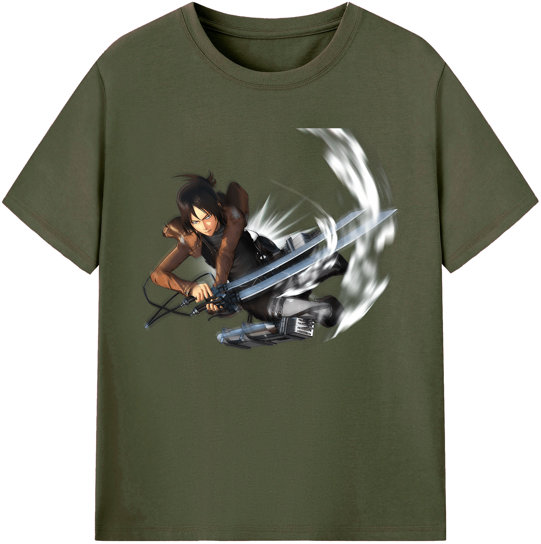 （画像用） 進撃の巨人 Attack on Titan 綿100％ メンズ半袖Tシャツ｜肌触りやわらか＆通気性